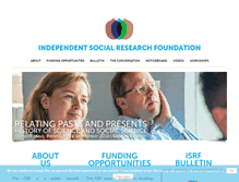 Tablet Screenshot of isrf.org